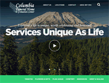 Tablet Screenshot of columbiafh.com